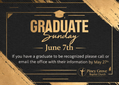 Graduate Sunday June 7th